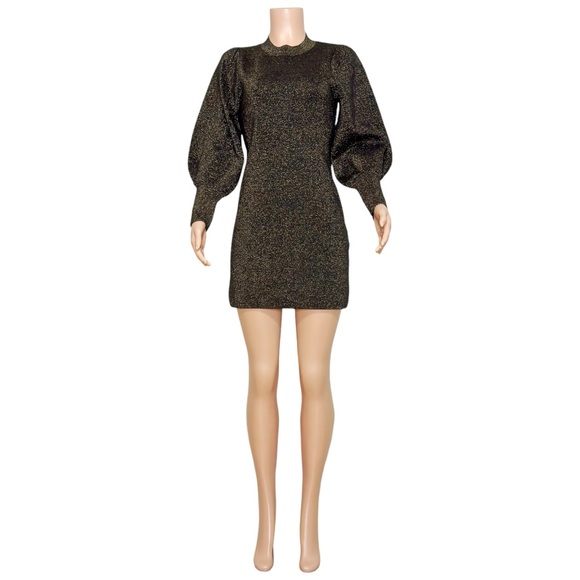 SÉZANE Kendra Sweater Dress, Bronze, Medium - Picture 9 of 14